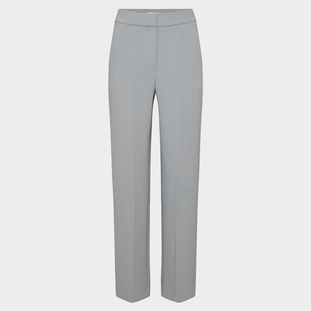 Aritzia Limitless Light Gray Straight Leg Trousers